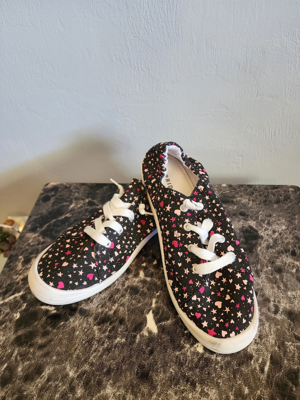 torrid Black Star & Heart Print Sneakers